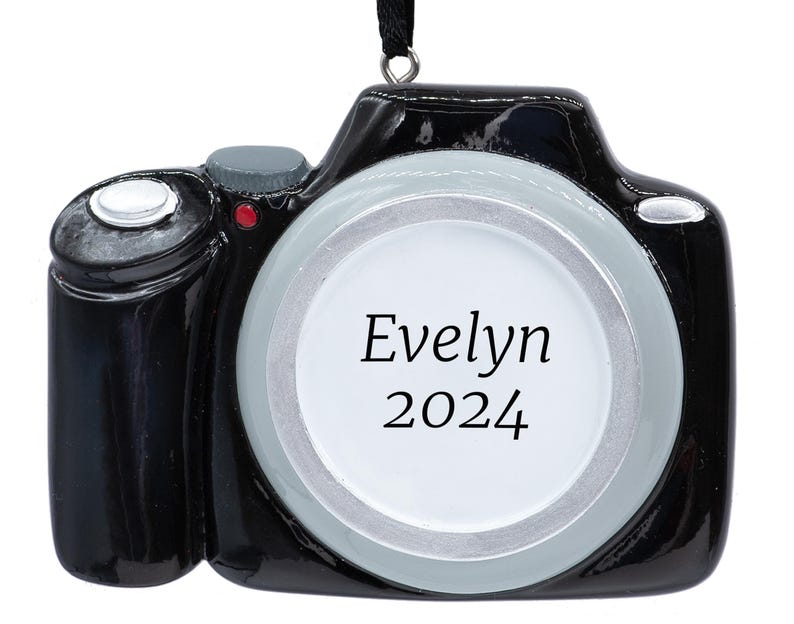 Personalized Camera Ornament 2024, Photo Camera Christmas Ornament