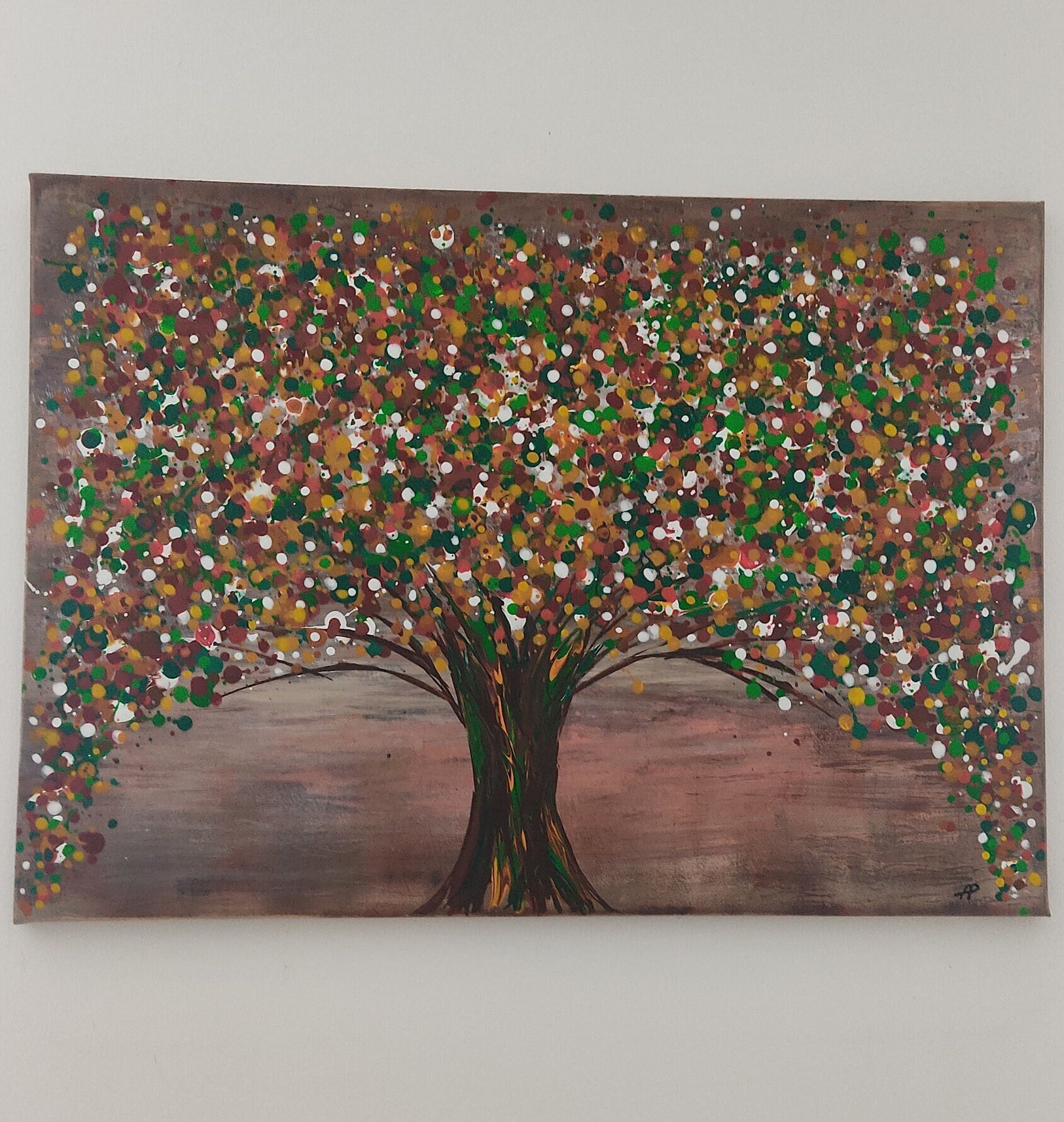 Bunte baum kunst