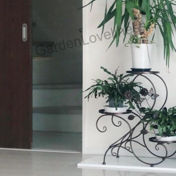 Tall Black Plant Stand Indoor Etsy