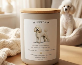 Fluffed Up – Candela ispirata al barboncino / Cera di soia al cocco – 340 g