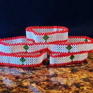 Lebanon Flag Bracelet