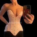 Heavy Duty Steel Boned Over bust Satin Multi Color Waist Trainer Corset