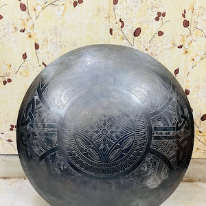 Brass Black Antique Finish Shield, Iron Cast Shield, Eatching Shield, Larp Medieval Shield