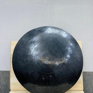 Medieval LARP Shield: Black Antique Finish, Iron & Steel, 22 Inch image 9