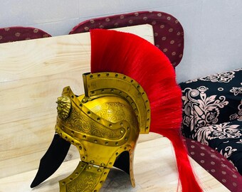 Medieval Classic Crusader Queen Helmet With Greek Goddess Medusa Emblem Helmet