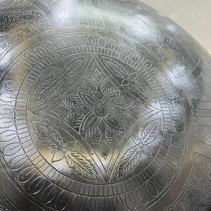 Medieval LARP Shield: Black Antique Finish, Iron & Steel, 22 Inch image 3