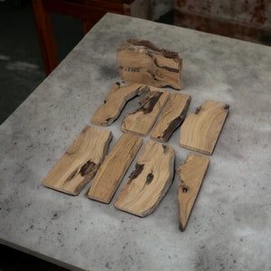 Olive Wood Blanks - Perfect for Resin Projects, Coasters, and Jewelry makers Woodcraft, Resin Art - Complite RAW - Gift For Him