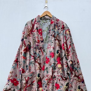 Veste en velours réversible, veste longue d&#39;hiver, cadeau pour elle, robe de chambre, robe de mariée, robe de chambre en velours