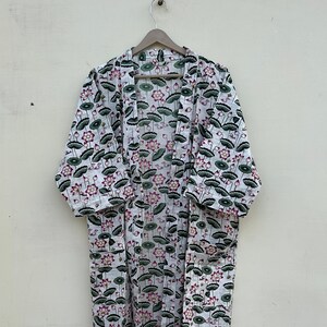 Natural Cotton Kimono Robes, Bridal Party Robe, Boho Kimono For Women, Bath Robe, Dressing Gown Sexy Cotton kimono Dress