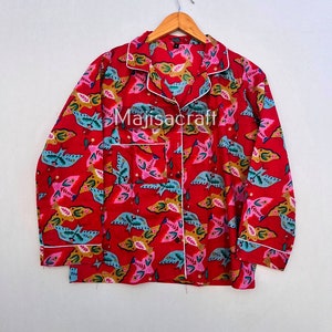 LIVRAISON GRATUITE Ensemble de pyjama en coton fait main NUIT Ensemble de nuit confortable Léger Expédition rapide