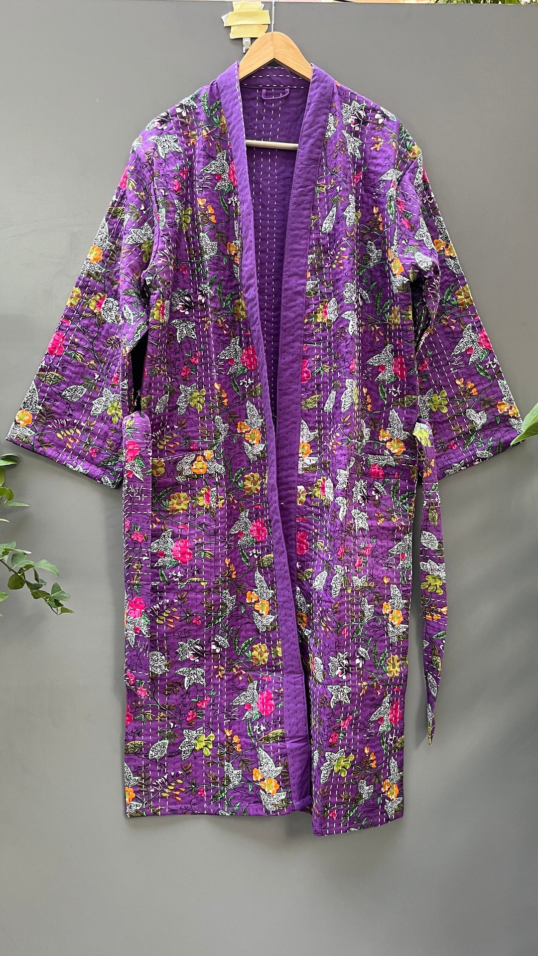 Handmade Patchwork Kantha Jacket, Boho Printed Jacket, Bridesmaid