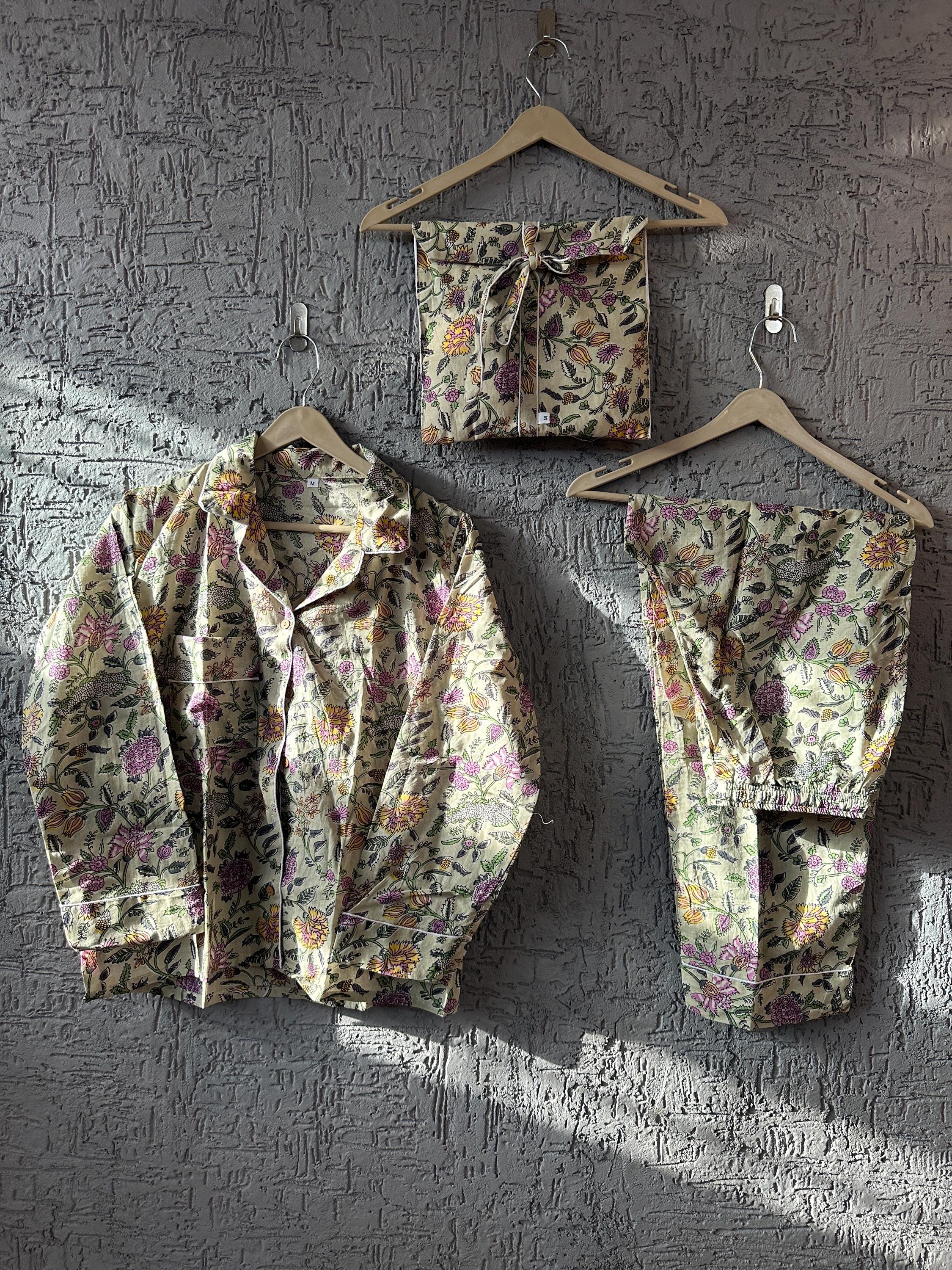 Ensemble Veste & Pantacourt Girbaud Bohème Floral & Rayé - Taille 38, Fabriqué En Italie