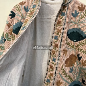 Suzani Embroidery WinterWear Jacket Womens Coat Quilted Jacket Ethnic Unisex Coat, Suzani Short Quilted Jacket Multi colors