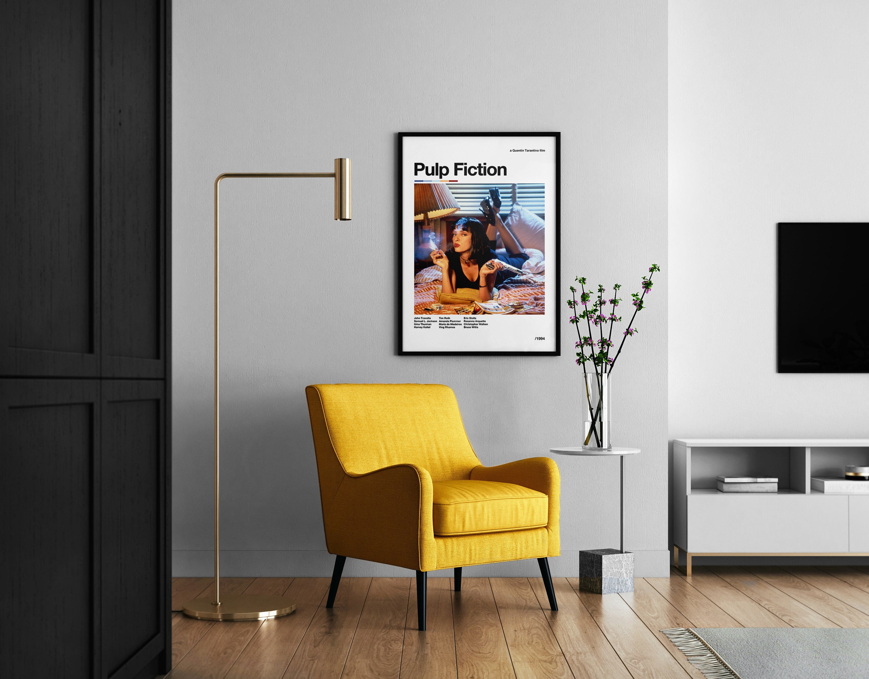 DekoDrom Blechschild Pulp Fiction 20x30 Cm – Retro-Werbeschild, 4 Löcher, Made In Germany