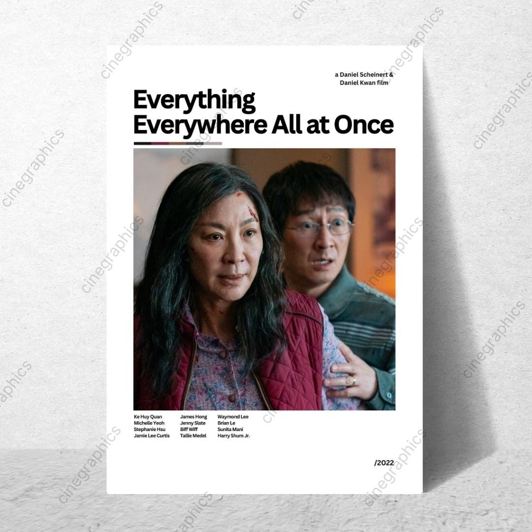 Everthing Poster Everything Everywhere All at Once Poster | Minimalistic Movie Poster ...