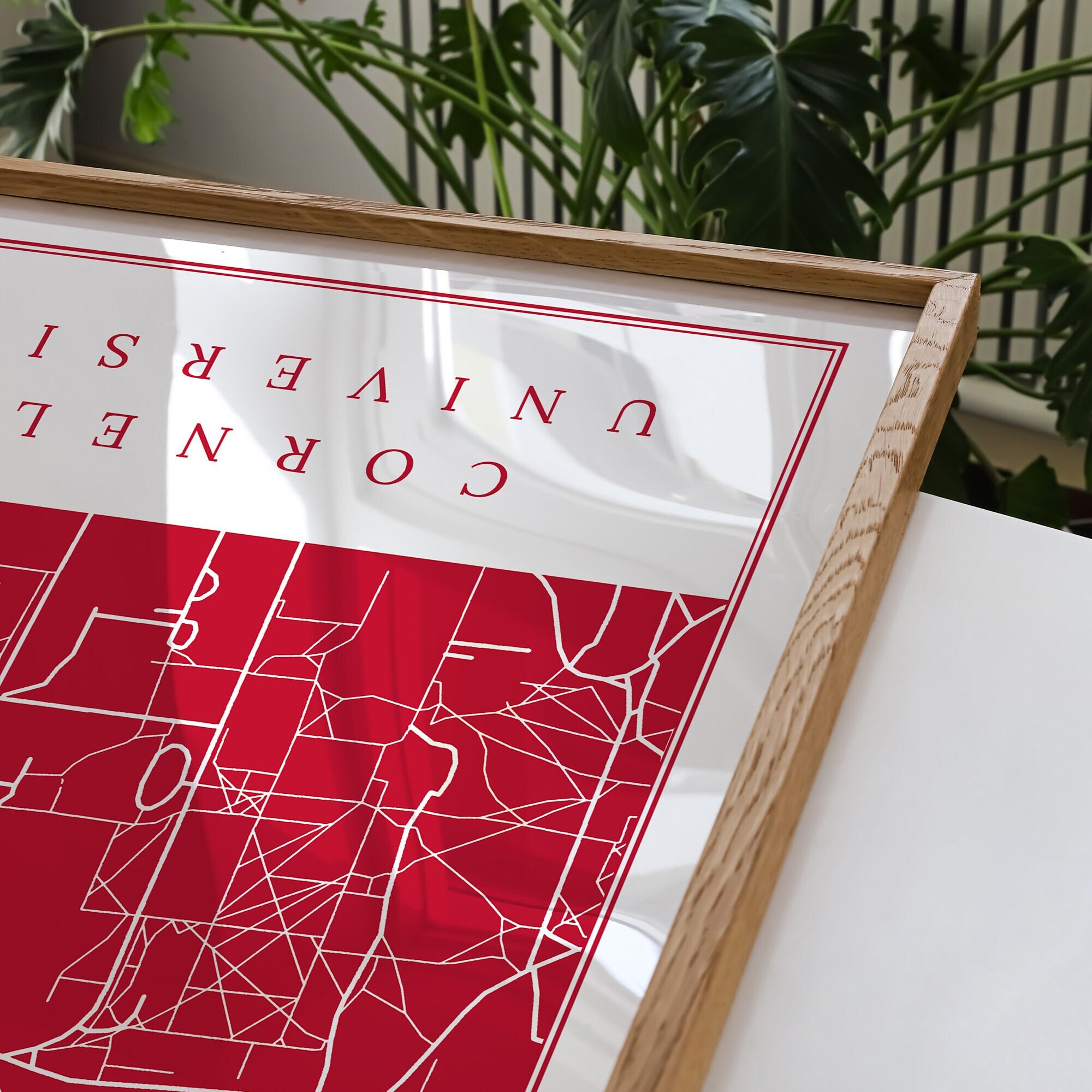 Cornell Map Print, Cornell University Gift, Cornell Campus Map, Ithaca ...
