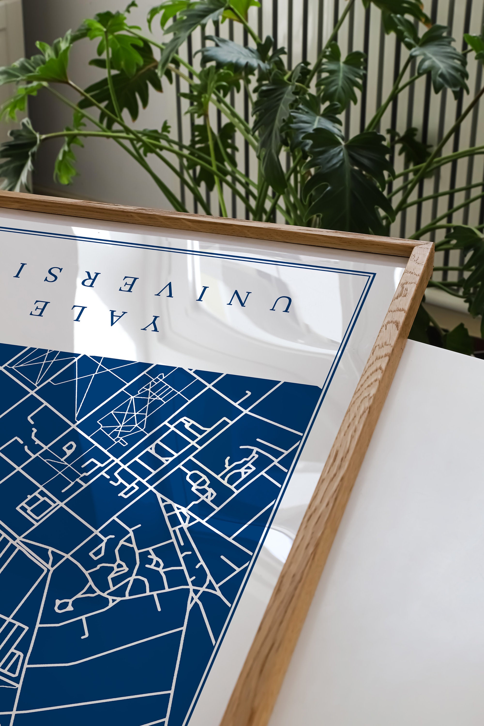 Yale Map Print, Yale University Art Gift, Yale Campus, New Haven CT ...