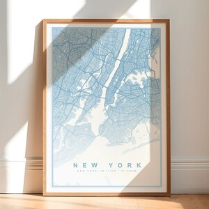 New York Karte Poster, NYC Karte Druck, New York City Kunst, Stadt Karte Drucke, Büro Wanddekoration, Individuelle Karte Druck Digitaler Download, Stadt Karte Geschenk