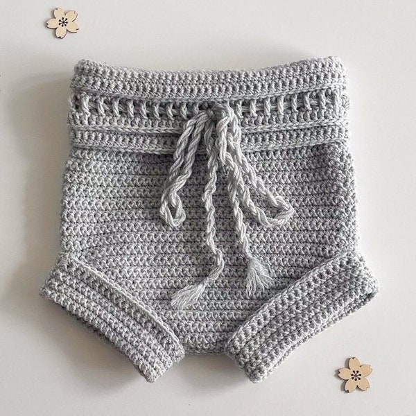 Crochet Pattern - Baby Shorts for Boys and Girls (sizes 0-3, 6-9, 12-18 months) (English only)