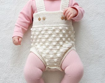 Crochet Pattern Baby Romper Easy Crochet Pattern Baby Clothes Handmade Gift for Baby Boys and Girls with Adjustable Straps (English only)