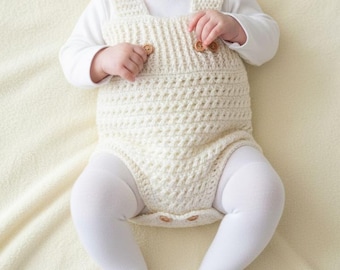 Crochet Pattern Baby Romper Easy Crochet Pattern Baby Clothes Handmade Gift for Baby Boys and Girls (English only)