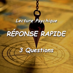 Réponse RAPIDE - 3 Questions | Même heure - Lecture psychique | Lecture du pendule - Voyance Médium