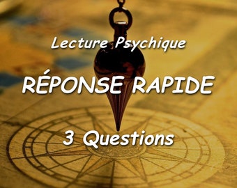 QUICK ANSWER - 3 Questions | Same Time - Psychic Reading | Pendulum Reading - Clairvoyance Medium