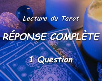 Réponse COMPLÈTE - 1 Question | Même jour - Lecture du tarot | Lecture psychique - Voyance Médium