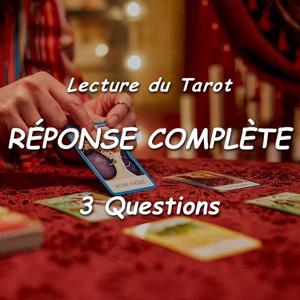 Réponse COMPLÈTE - 3 Questions | Même jour - Lecture du tarot | Lecture psychique - Voyance Médium