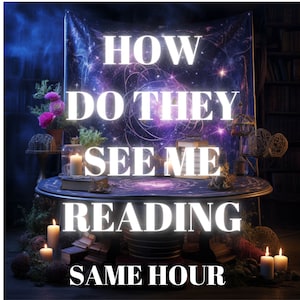 May include: A dark, mystical scene with a table covered in books and candles. A tapestry with a galaxy design hangs behind the table. The text "HOW DO THEY SEE ME READING SAME HOUR" is written in white letters on the tapestry.