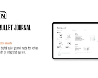 Notion Bullet Journal - Améliorez votre quotidien avec le modèle Notion, l'agenda quotidien, l'agenda hebdomadaire, le modèle Notion et l'agenda Notion