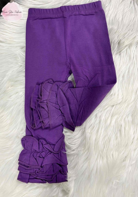 Baby Girl Mardi Gras Purple Icing Ruffle Pants/mardi Gras Ruffle