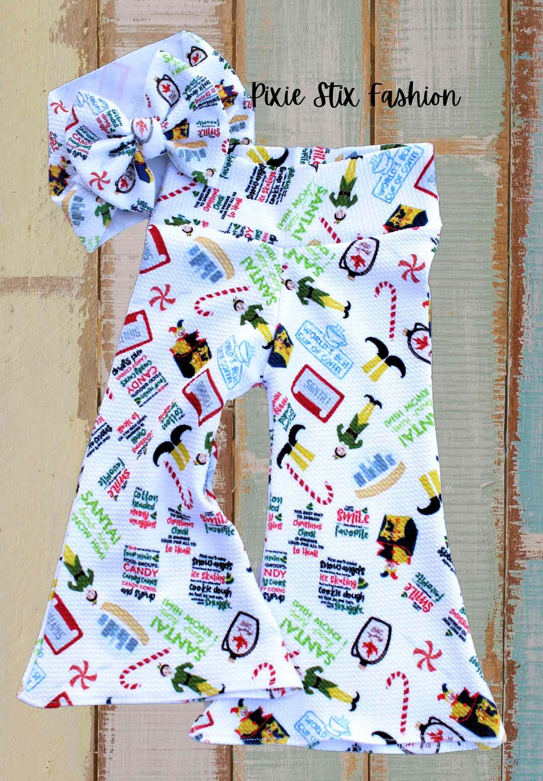 Christmas Bell Bottoms/elf Bell Bottoms/girl's Elf Etsy