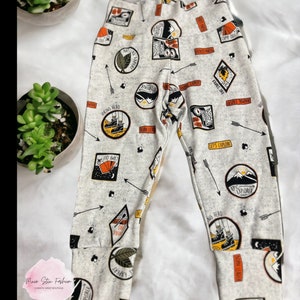 Hiking Adventure Joggers/The Adventure Awaits Leggings/Boys Leggings/Camping Joggers/Happy Camper/Let&#39;s Explore Joggers/Boys Pajama Pants