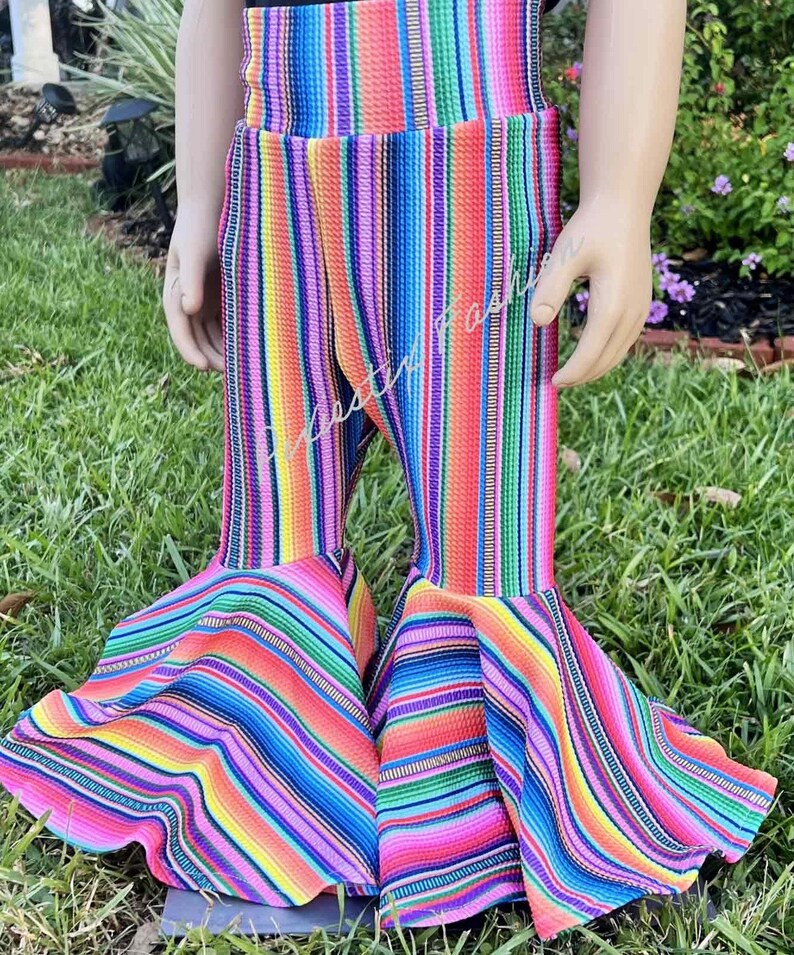 Mexican Serape Baby Girl Bell Bottoms/infanttoddler Serape Pants/bell
