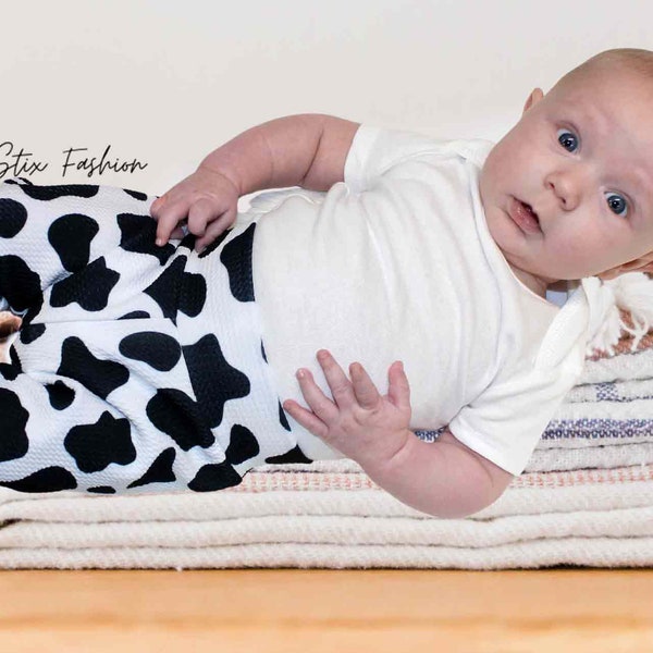 Cow Spot Joggers/Cow Joggers/Cow Print Pants/Baby Pants/Baby Cow Print Pants/Unisex Baby Pants/Cow Spots Joggers/Cow Leggings