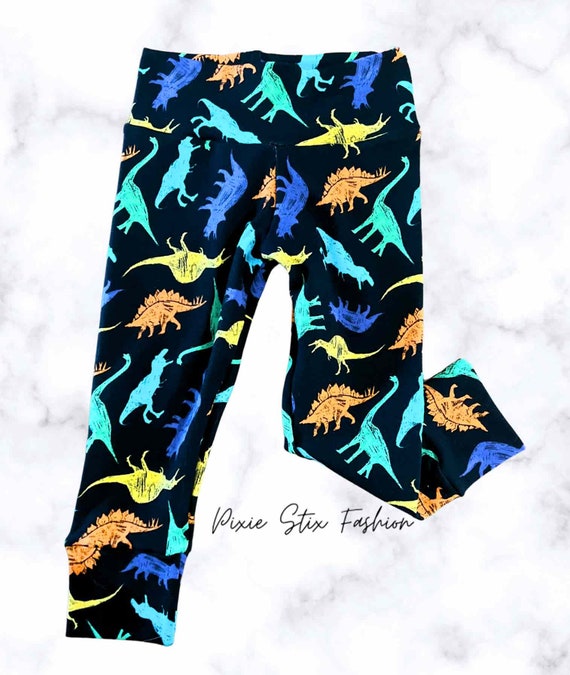 Neon Serape Basic Leggings Neon Serape Basic Leggings