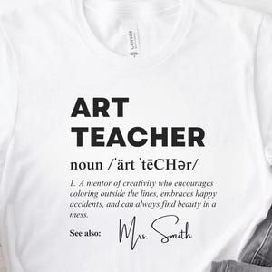 Koszulka nauczyciela sztuki, Koszulka definicji nauczyciela, Koszulki nauczyciela sztuki, Prezent dla nauczyciela sztuki, Koszulka nauczyciela sztuki, Koszulka Teacherlife, Prezent dla miłośnika sztuki