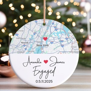Décoration de fiançailles personnalisée, décoration photo, cadeau de fiançailles pour couple nouvellement fiancé, décoration de Noël, cadeau d&#39;anniversaire pour mari