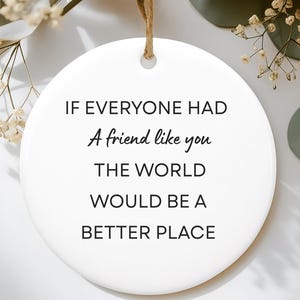 Regalo de agradecimiento por la amistad, adorno para un amigo, amistad firme, regalo de cerámica, placa/letrero de corazón, regalo para un amigo, regalo de amistad