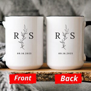 Personalized Engagement Gifts, Custom Wedding Mugs, Wedding Gifts for Couple, Bridal Shower Gifts for Her, Newly Engaged Gift  for Fiancé
