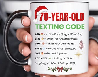 Funny 70th Birthday Mug, Gift for 70 Year Old, 70th Birthday Gift Christmas, 70th Birthday Coffee Mug for Grandparents, Grandpa Grandma 2025