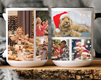 Regalo personalizado para el Día del Padre, taza para papá, collage de fotos personalizado para papá e hijos, taza para papá, regalo para esposo, regalos de cumpleaños para papá