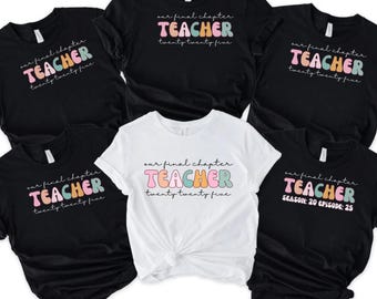 Camiseta de graduación para maestros de último año de 2025