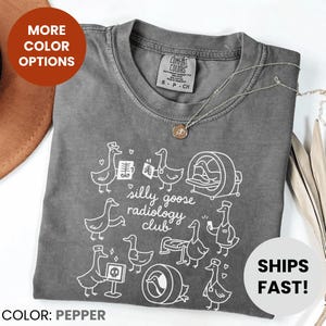 Shirt radiologisch technoloog gans, grappig X-Ray Tech shirt, CT MRI Silly Goose shirt, shirt medisch cadeau radiografie ganzen, shirt RAD Tech