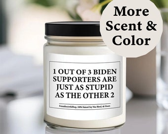 1 Out of 3 Biden Supporters Candle Joe Biden Present Take America Back President Election 2024 Biden Lovers Democratic Campaign Not Guilty