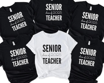 Camiseta de maestra senior 2025, camiseta de la clase 2025, reunión de clase, vestido de maestra de jardín de infantes, regalos de anuncio de graduación para su escuela secundaria