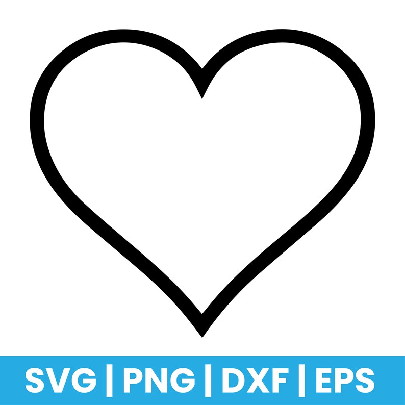 Heart Outline Svg Open Heart Svg Love Black White Heart Svg Hand 