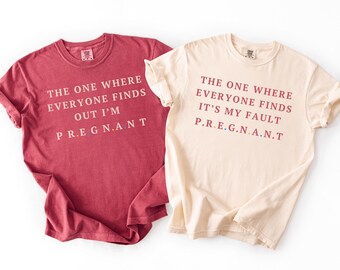 Pregnancy Announcement Shirt Custom New Dad Future Mom Maternity Reveal Tee Baby Pregnant Parents Gift Valentine I am Pregnant T-Shirt