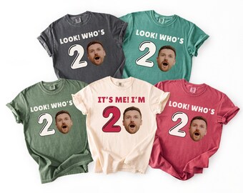 Personalized 20th Birthday Photo Shirt: Custom Face Party Tee, 20 Bday Picture T-Shirt, Name Matching Group Outfit, Best Birthday Favors